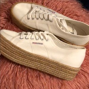 Brand new Superga wedge sneakers